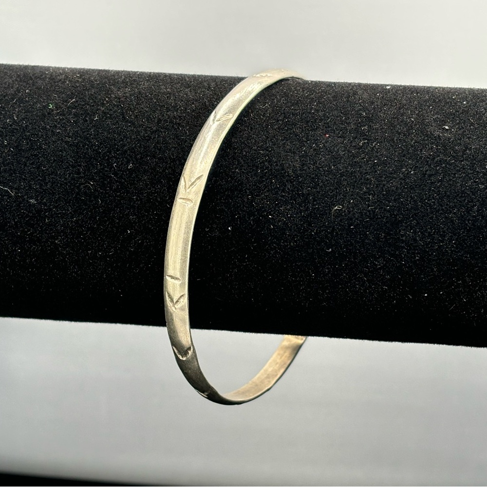 Mexican Silver Bangle Bracelet